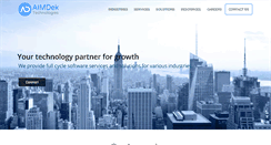 Desktop Screenshot of aimdek.com